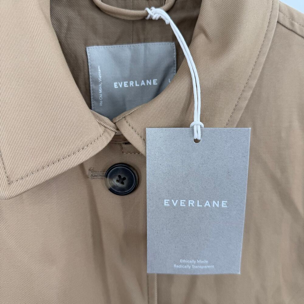 Everlane The Mac Coat in beige Size L - Picture 2 of 7